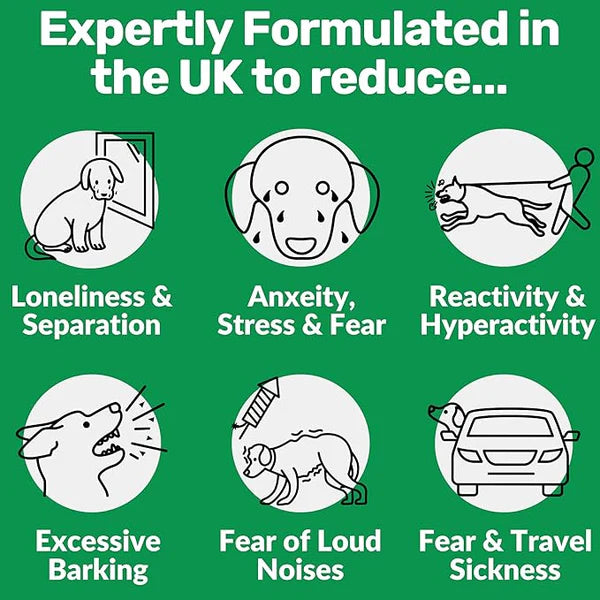 NutriPaw Calming Treats For Dogs - Reduce Stress, Fear, Separation, Barking, Hyperactivity, Reactivity, Aggression, Travel - Calm without Drowsiness dogs