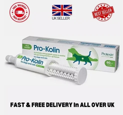 Protexin pet health Pro-Kolin for Dogs and Cats Probiotic Paste and Syringe 60ml